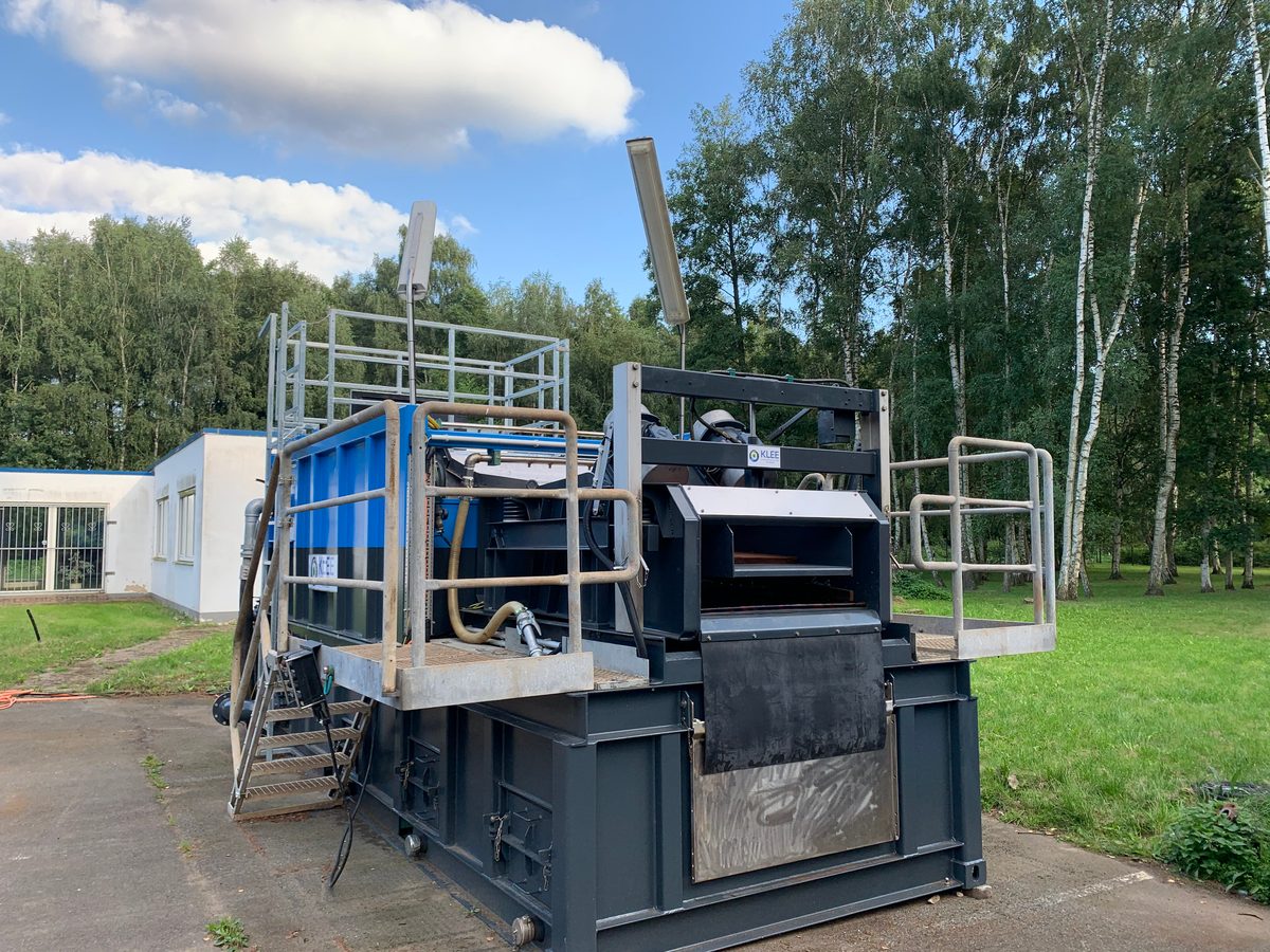 Bohranlage mit Solids Control Equipment der KLEE GmbH im Einsatz